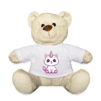 Einhornkatze - Teddy - Weiß - Vorne