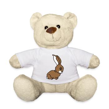 lapin lapin mignon mignon petit câlin amical - Nounours - blanc - Devant