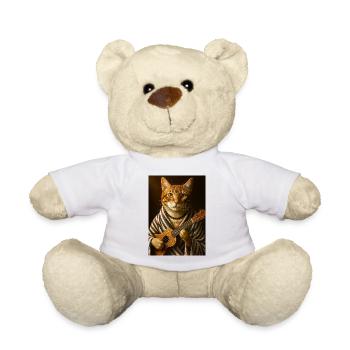 Ukulele Cat - Teddy Bear - white - Front