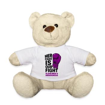 Ihr Kampf ist unser Kampf - Alzheimer Aufklärung - Teddy - Weiß - Vorne
