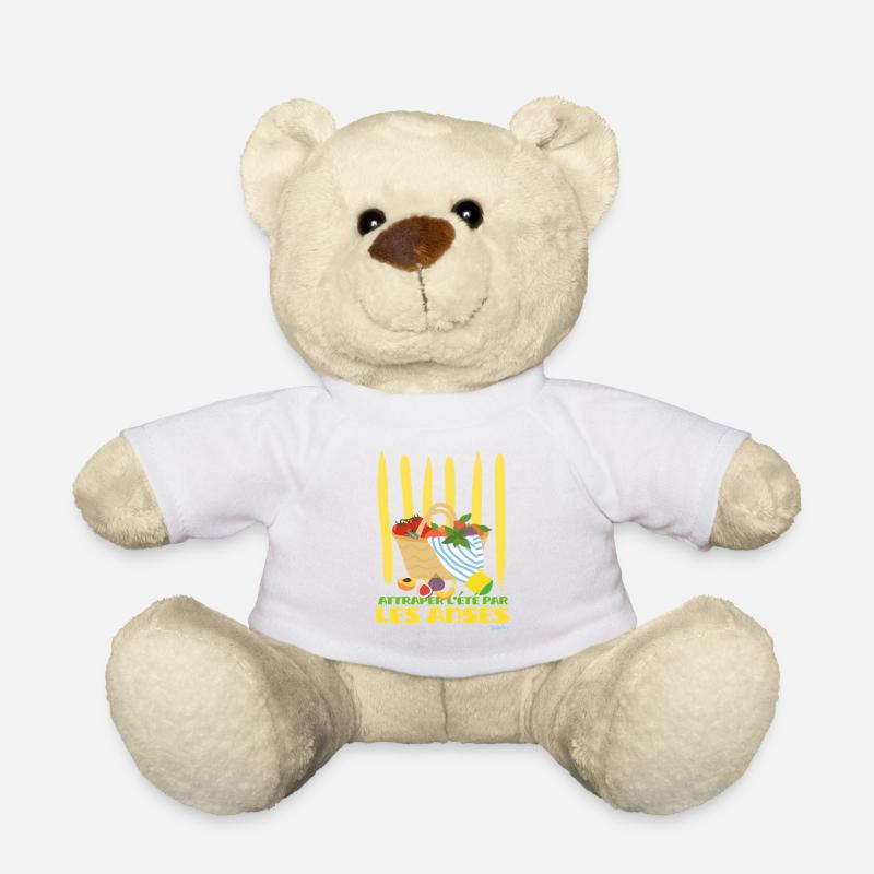 Attraper l'été par les anses du panier - Nounours - blanc