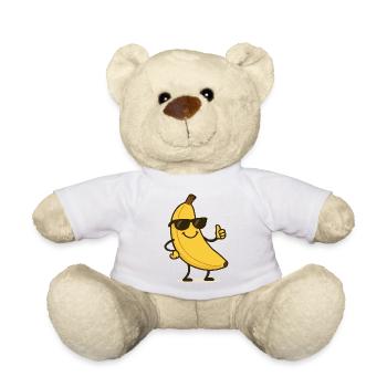 Bande dessinée banane - Nounours - blanc - Devant