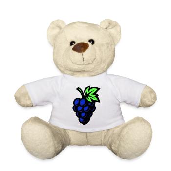 Grapes Symbol Grapes - Teddy Bear - white - Front