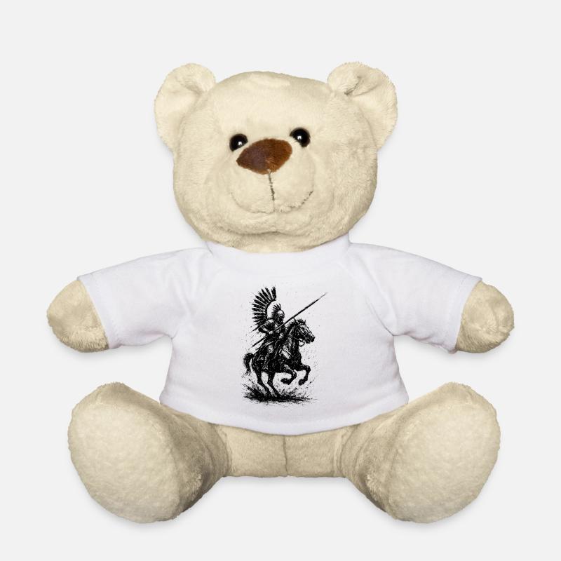Husaren als Stolz - Teddy - Weiß