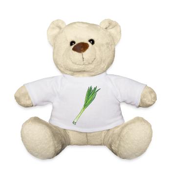 Leek - Teddy Bear - white - Front