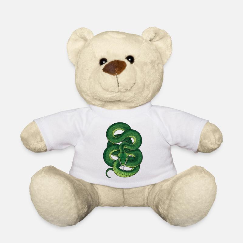 Schlange - Teddy - Weiß