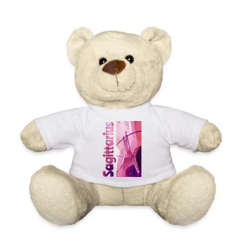 Zodiac Sagittarius Watercolor - Teddy Bear - white - Front