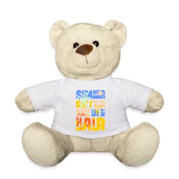 Summertime sand and sea design - Teddy Bear - white - Front