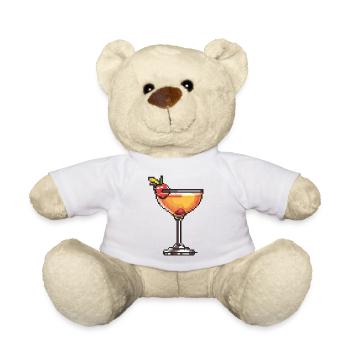 Pixel Cocktail Illustration - Teddy - Weiß - Vorne