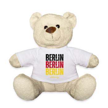 Berlin Deutschland, Erinnerung an Berlin - Teddy - Weiß - Vorne