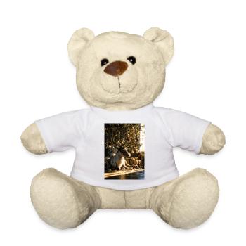 Rentiere unter der Weihnachtsbeleuchtung - Teddy - Weiß - Vorne