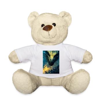 Stormbound Dragon Over City - Teddy Bear - white - Front