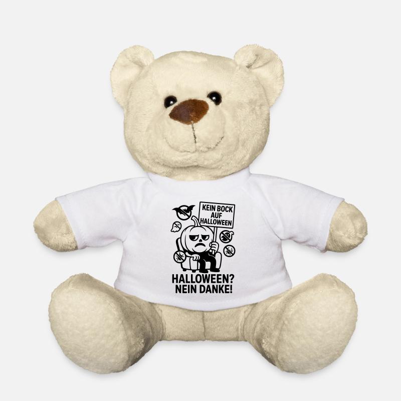 Anti Halloween Nein Danke - Teddy - Weiß