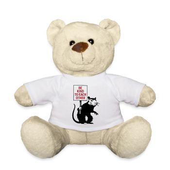 Soyez gentils l’un envers l’autre Rat - Nounours - blanc - Devant