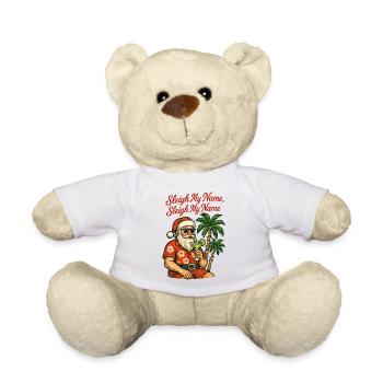 Joyeux Noël - Le Père Noël - Nounours - blanc - Devant