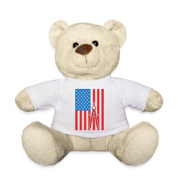 4 juillet États-Unis Architecture - Nounours - blanc - Devant