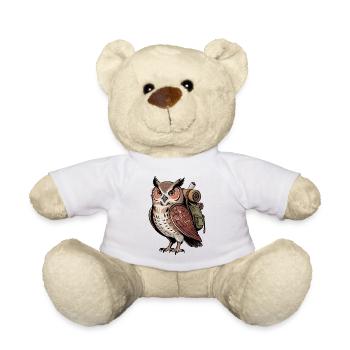 Hibou errant - Nounours - blanc - Devant