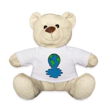 Erde schmelzende Kunst - Teddy - Weiß - Vorne