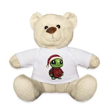 Turtle Christmas - Teddy Bear - white - Front