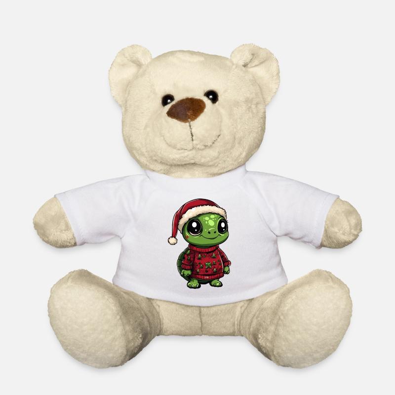 Schildkröte Weihnachten - Teddy - Weiß