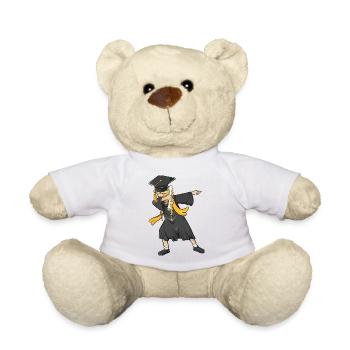 Dabbing White Girl Graduation Class 2026 Grad Gift - Teddy Bear - white - Front