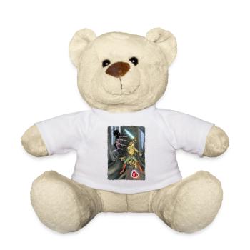 Fantasy Hero Battling Shadow Creature - Teddy Bear - white - Front