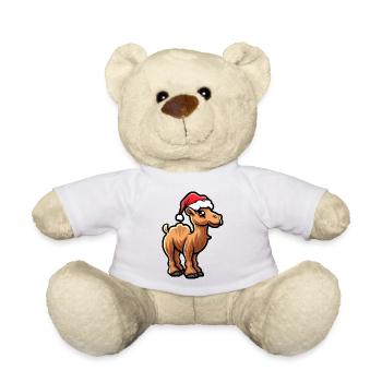 Kamel Weihnachten - Teddy - Weiß - Vorne