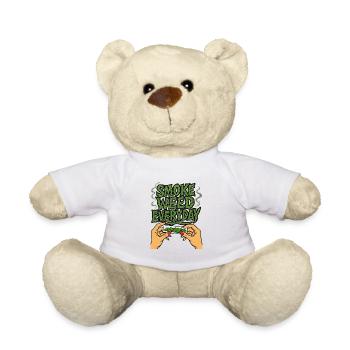 Everyday Smoke Funny Green Style - Nounours - blanc - Devant