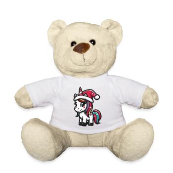 Unicorn Christmas - Teddy Bear - white - Front