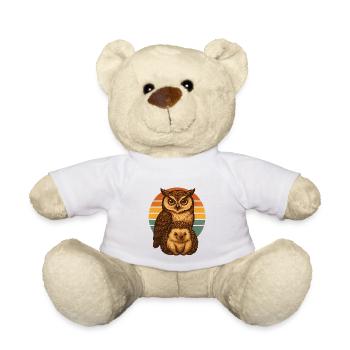 Eule Igel - Teddy - Weiß - Vorne