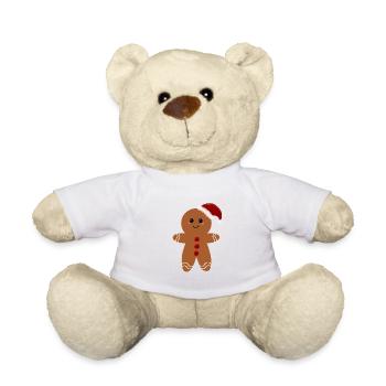 Christmas Gingerbread - Teddy Bear - white - Front