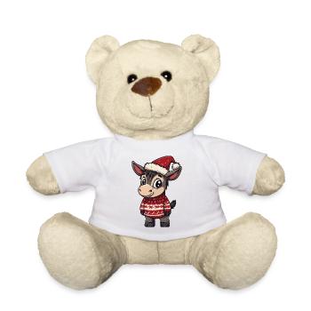 Noël de l’âne - Nounours - blanc - Devant
