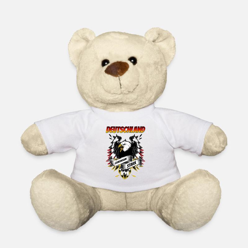 Germany Strong Together Eagles - Teddy Bear - white