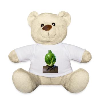 HOMME À LA HOUPPE DE CHOU - Bellegique - Nounours - blanc - Devant