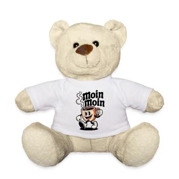 Funny coffee pot - Teddy Bear - white - Front