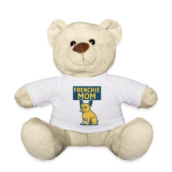 Frenchie Mom Bulldog Tee - Teddy Bear - white - Front