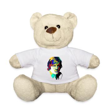 70er-Jahre-Klassiker-Film-Pop Art - Teddy - Weiß - Vorne