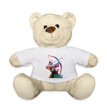 Tir à l’arc, sport artistique #archery - Nounours - blanc - Devant