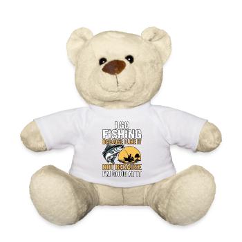 Ich gehe angeln, nicht weil ich gut darin bin - Teddy - Weiß - Vorne