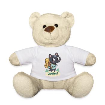 Cat Camper: Camping Adventure - Teddy Bear - white - Front