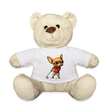 Chihuahua Golfspieler - Teddy - Weiß - Vorne