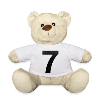 Grunge Sieben Kratzer - Teddy - Weiß - Vorne
