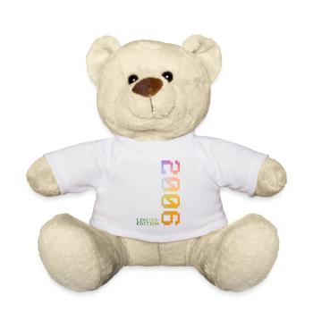 20e anniversaire 2006 Cadeau Pixel - Nounours - blanc - Devant