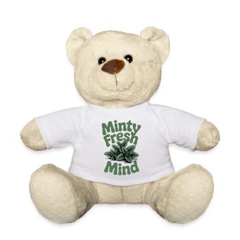 Frischer Kopf | Minze Kräuter Garten Humor - Teddy - Weiß - Vorne