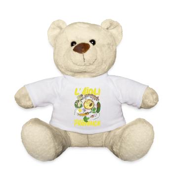 Illustrierte provenzalische Aioli - Teddy - Weiß - Vorne