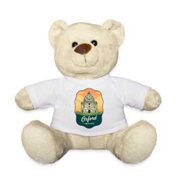 Insigne vintage de l’appareil photo Oxford Radcliffe - Nounours - blanc - Devant