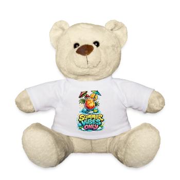 Sommer Vibes Only Getränk Grafik - Teddy - Weiß - Vorne