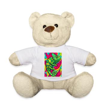 chameleon - Teddy Bear - white - Front