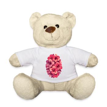 Hibiscus Color Explosion - Teddy Bear - white - Front