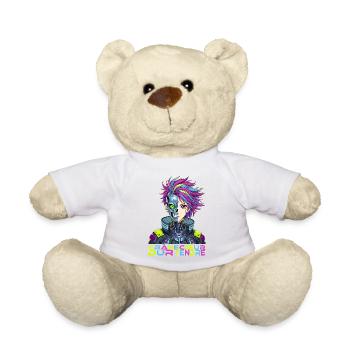 Cyber Girl Crâne dur Coeur tendre - Nounours - blanc - Devant